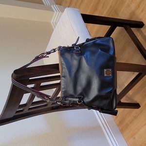 Dooney & Bourke Saffiano Black Leather Hobo Handbag